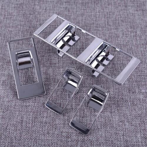 CITALL Chrome Inner Door Window Switch Button Cover Panel Trim Bezel Fit for Jeep Patriot Compass 2009 2010 2011 2012 2013-2017
