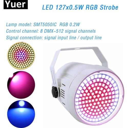 Disco Colorful Strobe Stage Lighting Effect 127 LED RGB 3IN1 DJ Bar Party Christmas Light With Remote Control Disco Bar Lgiht