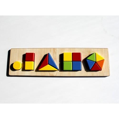 Geometric Figure Puzzle for Children Montesorri Educational Wooden Color and Shape Learning to Early Skill Development