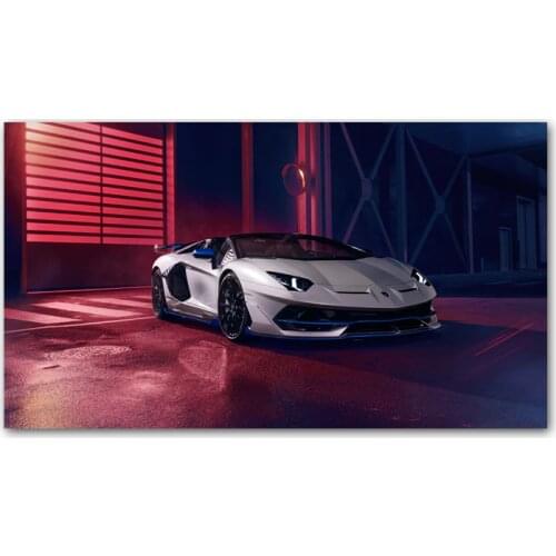 2020 Lamborghini Aventador Roadster Art Poster Wall Art Wall Picture Canvas Painting Home Decor 30X45cm 40X60cm 50X75cm