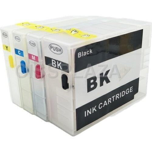 CISSPLAZA 1set PGI-2500 c- 2500xl PGI2500 Refillable ink Cartridges compatible For Canon MAXIFY MB5150 MB5450 IB4150