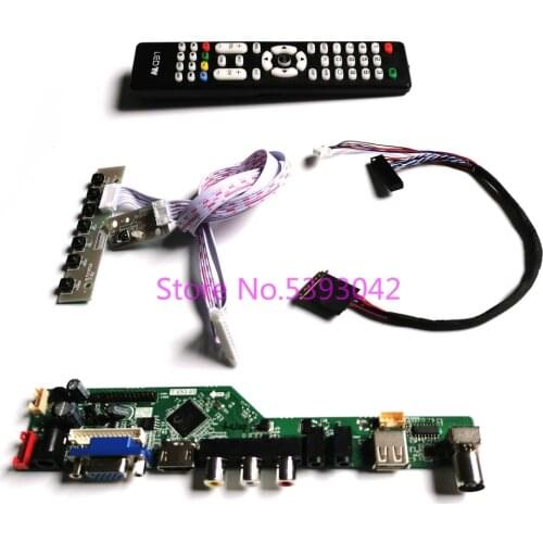 KIT for LP156WD1 (TL)(B4)/(TL)(D1)/(TL)(D2)/(TL)(D3)/(TL)(D5) LVDS 40-Pin Remote VGA AV 1600*900 LCD TV control drive board