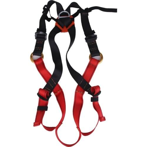 Full Body Safety Harness, Outdoor Climbing Mountaineering Training Rappelling Equip Safety Gear