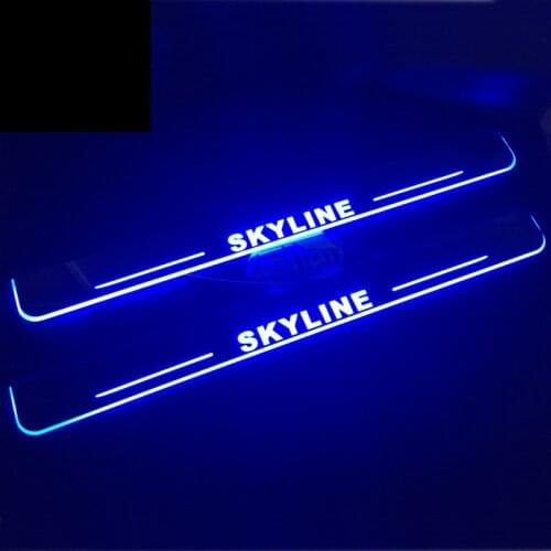 Welcome Pedal Lights For Nissan Skyline R32 R33 R34 Pedal car Door Sill Pathway Lamps led thresholds scuff plates auto Avante md