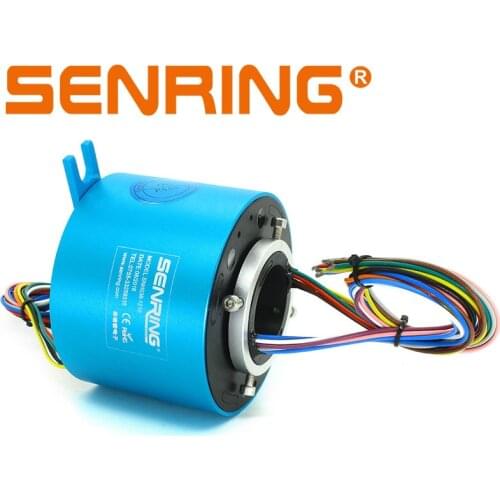 Industrial slip ring connector 12 wires signal/2A hole size 38.1mm of through bore slip ring