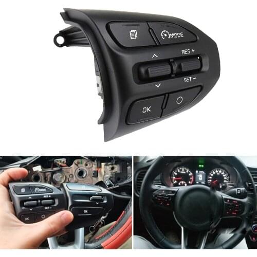 High Quality Steering Wheel Button Cruise Control Remote Bluetooth Switch For KIA K2 RIO 2017 2018 2019 2020 2021 RIO X LINE