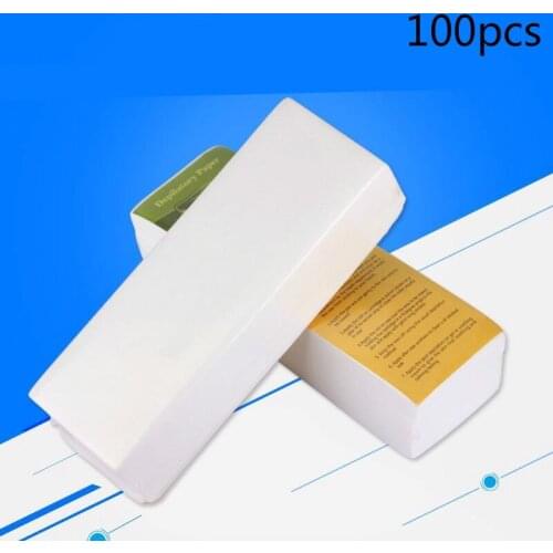 100PCS/Pack Removal Nonwoven Body Cloth Hair Remove Wax Paper Rolls High Quality Hair Removal Epilator Wax Strip Paper Roll