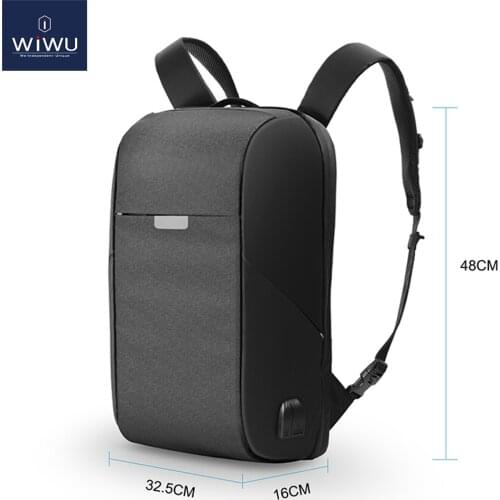 WIWU Laptop Backpack 15.6 15.4 inch Multi-function USB Charging Causal Waterproof Backpacks Large Capacity Laptop Backpack Women