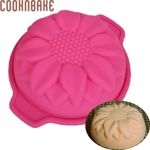 Sunflower shape silicone cake mold Soap Cake Decorating mold small Flower Bakeware baking Tool pudding jello bread Pastry mould
