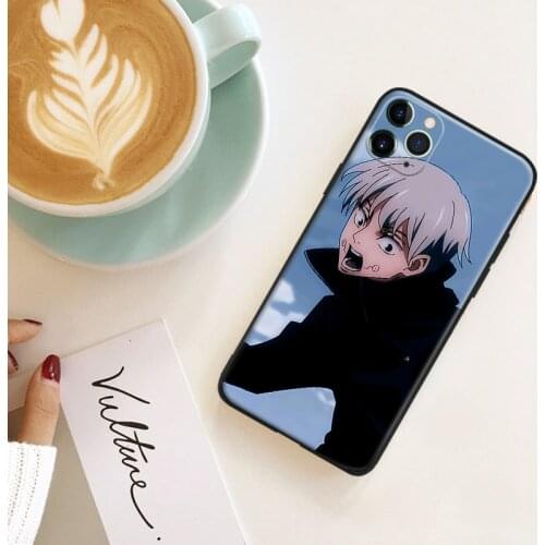 Jujutsu kaisen inumaki anime silicone for iPhone Se 6 6s 7 8 Plus X XR XS 11 12 Mini Pro Max glass TPU phone case cover shell
