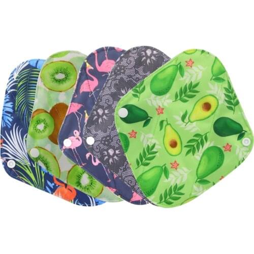 Ohbabyka Dropshipping Panty Liner Cloth Menstrual Pad Mama Sanitary Reusable Soft Washable Bamboo Period Napkins