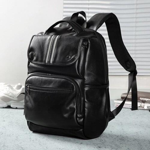 Yesetn Bag 092619 soft backpack pure color double shoulder bag