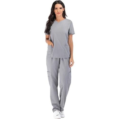 Two Piece Set Beauty Clothing Spa Health Club Beauty Salon spa uniform beautician uniform top+pants Womens Massage Suit A50