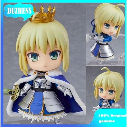 100% Original: Fate Grand Order #600 Altria Pendragon Q version figma PVC Action Figure Anime Figure Model Toys Figure Doll Gift