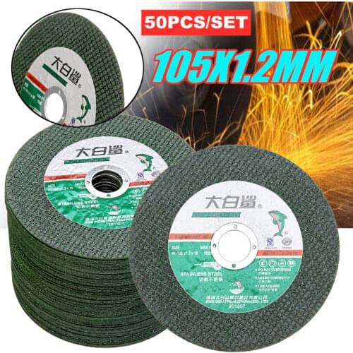 50Pcs 4 Inch Resin Metal-Cutting Saw Blade Wheel 16mm Bore Grinding Disc For cutting iron,metal,steel Suitable for Angle Grinder