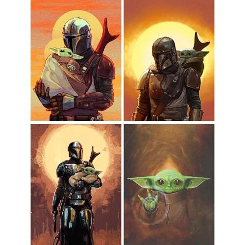 5D Diamond Painting Disney Mandalorian New Arrivals Cartoon Star Wars Baby Yoda Hobby Art DIY Full Drill Mosaic Home Decoration