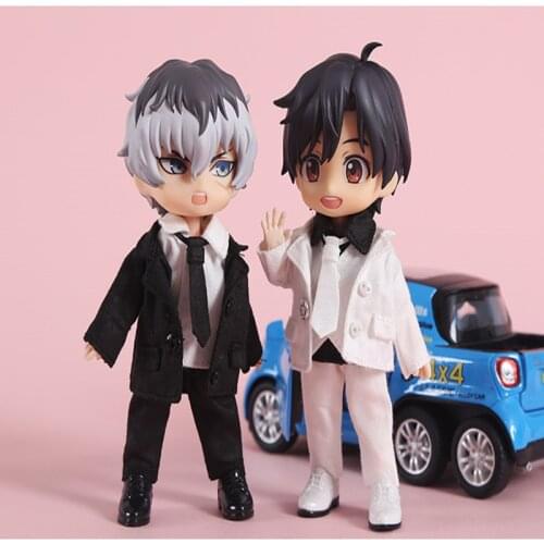 6Pcs/Set 1/12 Doll Suit Ob11 Coat 1/12Doll Clothes (Fit Obitsu11,BJD12, Cu-Poche, P9, Molly)