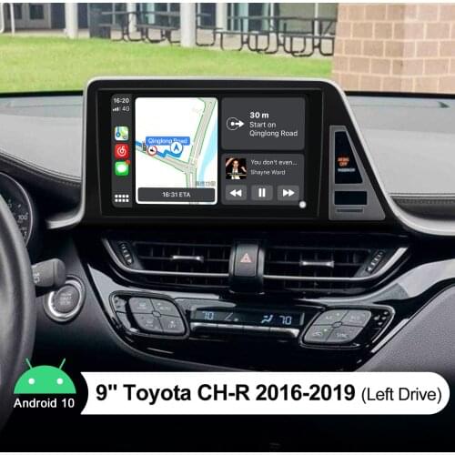 9"Autoradio 1Din Android10 Car Stereo Radio 4GB 64GB Head Unit Carplay Tape Recorder Multimidia Player For Toyota CH-R 2016-2019