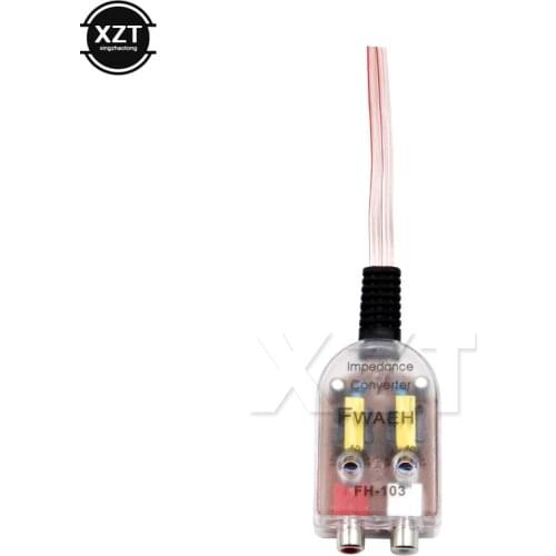 Car Speaker to RCA Level Adaptor High to Low Sockets Auto Line Out Audio Comverter Sound Subwoofer Amplifier Rca Line Converter