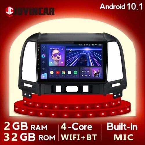 JOYINCAR Android 9.1 Car Radio Multimedia Vdeo Player for Hyundai Santa Fe 2 2006-2012 2 Din GPS navigation NO Dvd MP5 Player