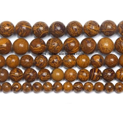 Free Shipping Natural Stone Rubber Round Loose Beads 15" Strand Pick Size for Jewelry Making DIY
