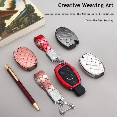 Auto Part Car Key Case Cover For Mercedes Benz W210 W211 W212 W124 W176 W202 W204 W205 Keyfob 2 3 Buttons Keychain Smart