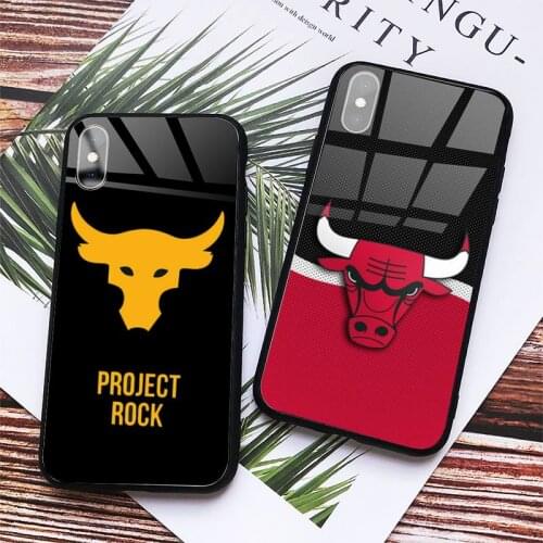 UA PROJECT ROCK Phone Case Tempered glass For iphone 6 6S 7 8 plus X XS XR 11 PRO MAX