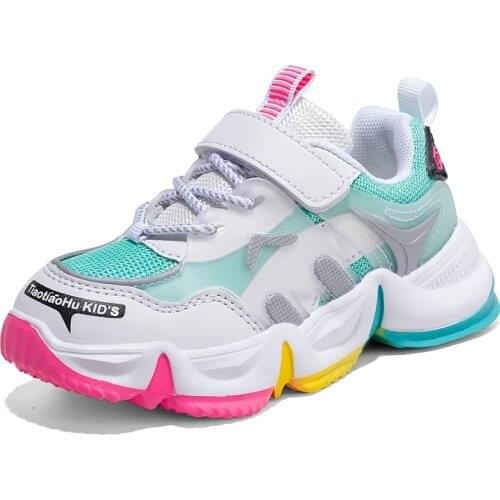 2021 Kids Sneakers Children Sports Shoes for Girls Students Breathable Kids Sport Shoes for Boys Non-slip Sneakers Shoes Girl