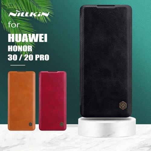 For Huawei Honor 30 20 Pro Case Nillkin Qin Flip Leather Case Luxury Business Phone Case for Huawei Honor 30 20 Pro Back Cover
