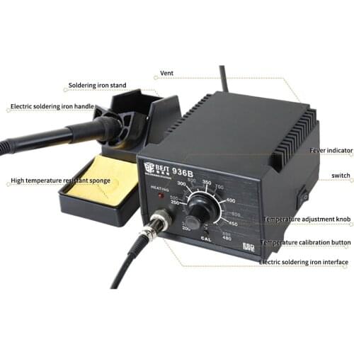 Electric soldering iron soldering station Best 936B adjustable constant temperature mobile phone repair anti-static