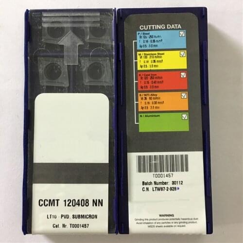 CCMT120408NN LT10 CNC blade carbide insert milling inserts 10pcs/lot ccmt 120408 nn lt10