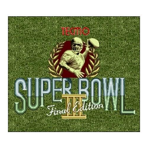 Tecmo Super Bowl III - Final Edition 16 bit Big Gray Game Card For NTSC Game Player Drop Shipping