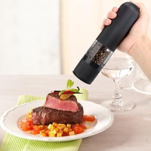 Kitchen Accessories For Spice Adjustable Coarseness Mills Seasoning Bottle Spice Grinder Electric Automatic Pepper Salt Mill