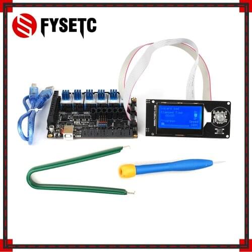 FYSETC F6 V1.3 ALL-in-one Mainboard +MINI12864 LCD Display mini 12864 + 6pcs TMC2130 V1.2 Stepper Motor Driver For SPI