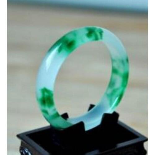 Fashion jewelry 100% Chinese Natural Green stone Chinese Bangle Bracelet 56mm---63mm