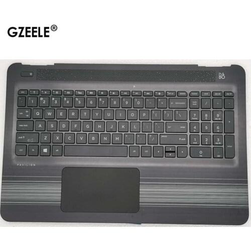 New for HP Pavilion 15-AU 15-AW Palmrest Keyboard & Touchpad 856026-001 upper case KB bezel cover top shell