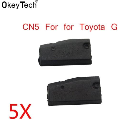 OkeyTech 5pcs/lot CN5 Car Key Chip Copy for Toyota G Auto Car Key Transponder CN5 Chip 80 Bits for CN900 ND900 Free Shipping