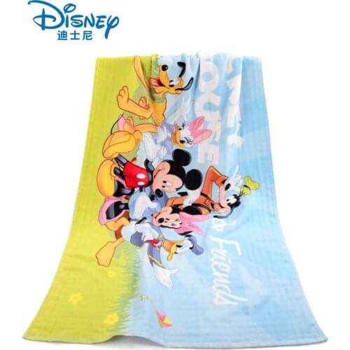 Disney cute cartoon 140x70cm Gauze For beach towel dry Bath towels Super Soft Water Absorbent baby kid towel