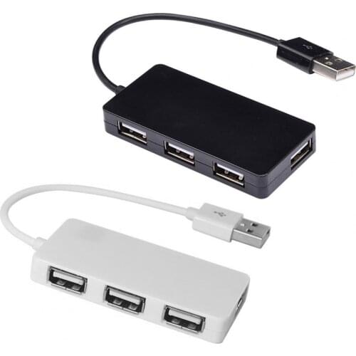 New Portable USB 2.0 4 Ports 480Mbps Cable Hub Splitter for Card Reader for Windows 7/8/10/93/98/2000/2003/ME/XP/Vista