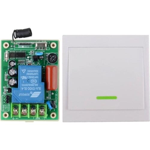 Input AC220V Output AC220V High Power 30A Relay Wireless Remote Switch Wall Panel Remote Transmitter Downlights Wall LampsTXTX