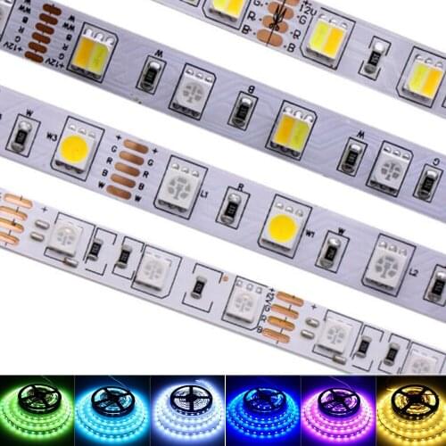 5m 300 LED Strip lights 4 IN 1 rgb RGBW RGB+WW rgb+cct CCT 5050 SMD flexible Led ribbon DC 12V 24V String 3M tape lamp