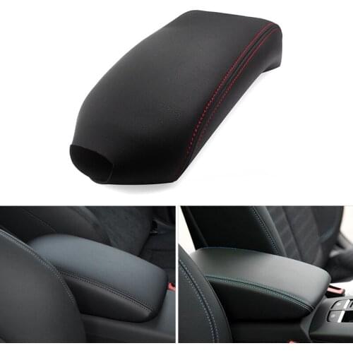 Microfiber Leather Car-styling Interior Center Armrest Box Cover Protective Trim For Audi A3 2017 2018