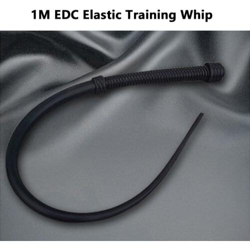Outdoor Foldable Rubber Whip EDC Elastic Handmade Whip Hard Whip Riding Whip Self-Defense Horse Riding Whip