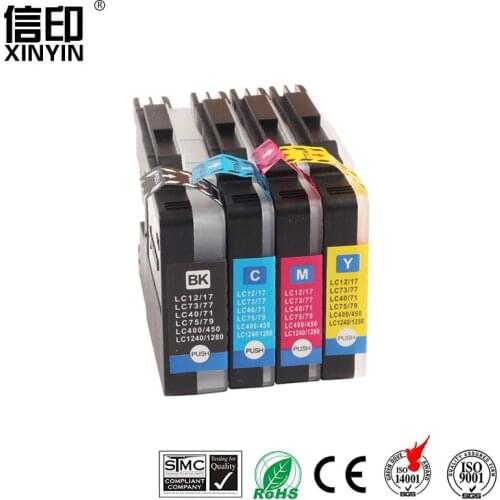 XColor Compatible Ink Cartridge For LC12 LC40 LC71 LC73 LC75 LC400 LC1220 LC1240 For Brother Printer MFC-J6910CDW J6710CDW J840N