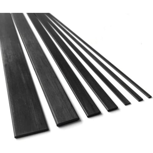 10pcs carbon fiber sheet thickness 0.2mm 0.5mm 0.6mm 0.8mm 1mm 1.2mm 1.5mm 2mm, length 500mm for RC four-rotor multi-rotor kite