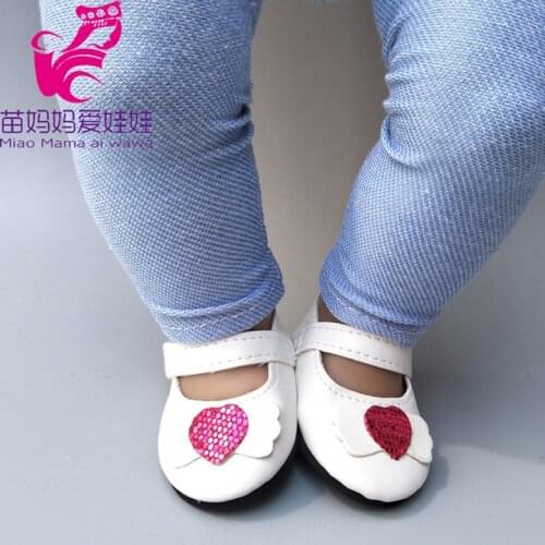 18" girl Doll PU eather shoes doll accessories baby doll princess shoes girl doll shoes