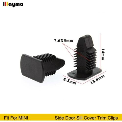 20pcs Auto car Plastics clip For BMW MINI R50 R52 R53 R55 R56 R58 R59 Side Door Sill Cover Trim Clips