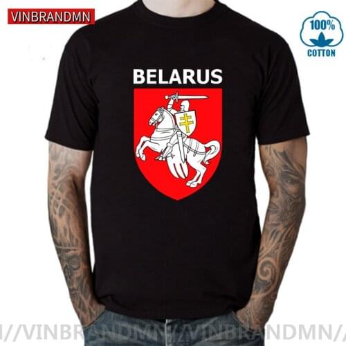 Belarus Pogonya White Red White Flag Protest Symbol Men short sleeve T Shirts Cotton Gift women tees Unisex Viva Belarus T-shirt