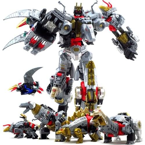 NEW Oversize 33CM Anime Devastator Transformation Robot Car Toys Boy Action Figures Aircraft Motorcycle Dinosaur Model Kids toy