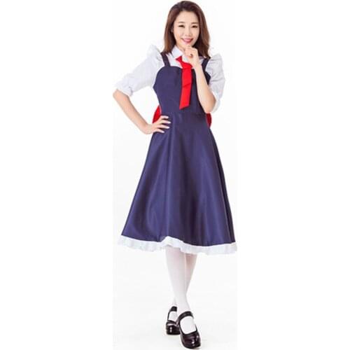 Brdwn Miss Kobayashis Dragon Maid Girls Toru Cosplay Costumes Maid Dress